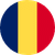 Rümänien Flagge Rund